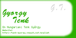 gyorgy tenk business card