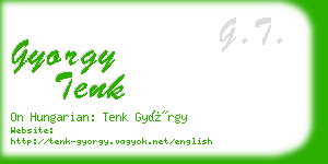gyorgy tenk business card